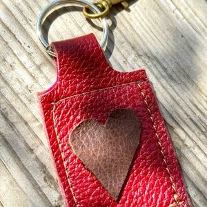'Love Wins' Leather Key Chain